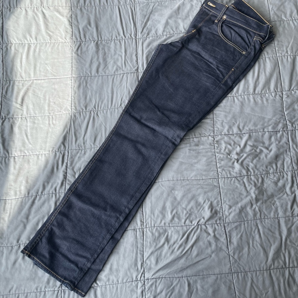 Hudson Bryon (Straight) 34W 34L Dark Blue Jeans | Zipper Fly